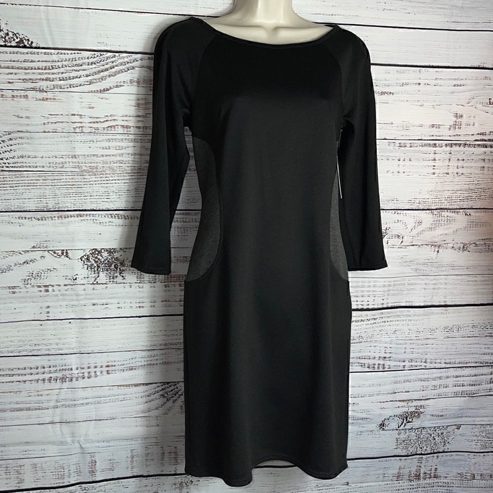 laundry by shelli segal Dress Womens Size 6 sheath color‎ block Ponte Preppy NWT